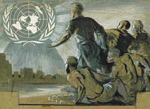 UN stamp artwork