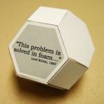 Tetrakaidecahedron paper model