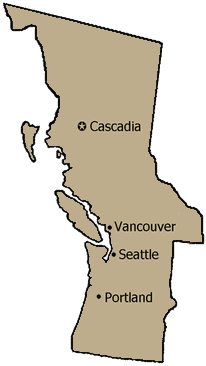 Map of Cascadia