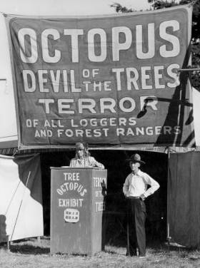 1942 Tree Octopus sideshow exhibit